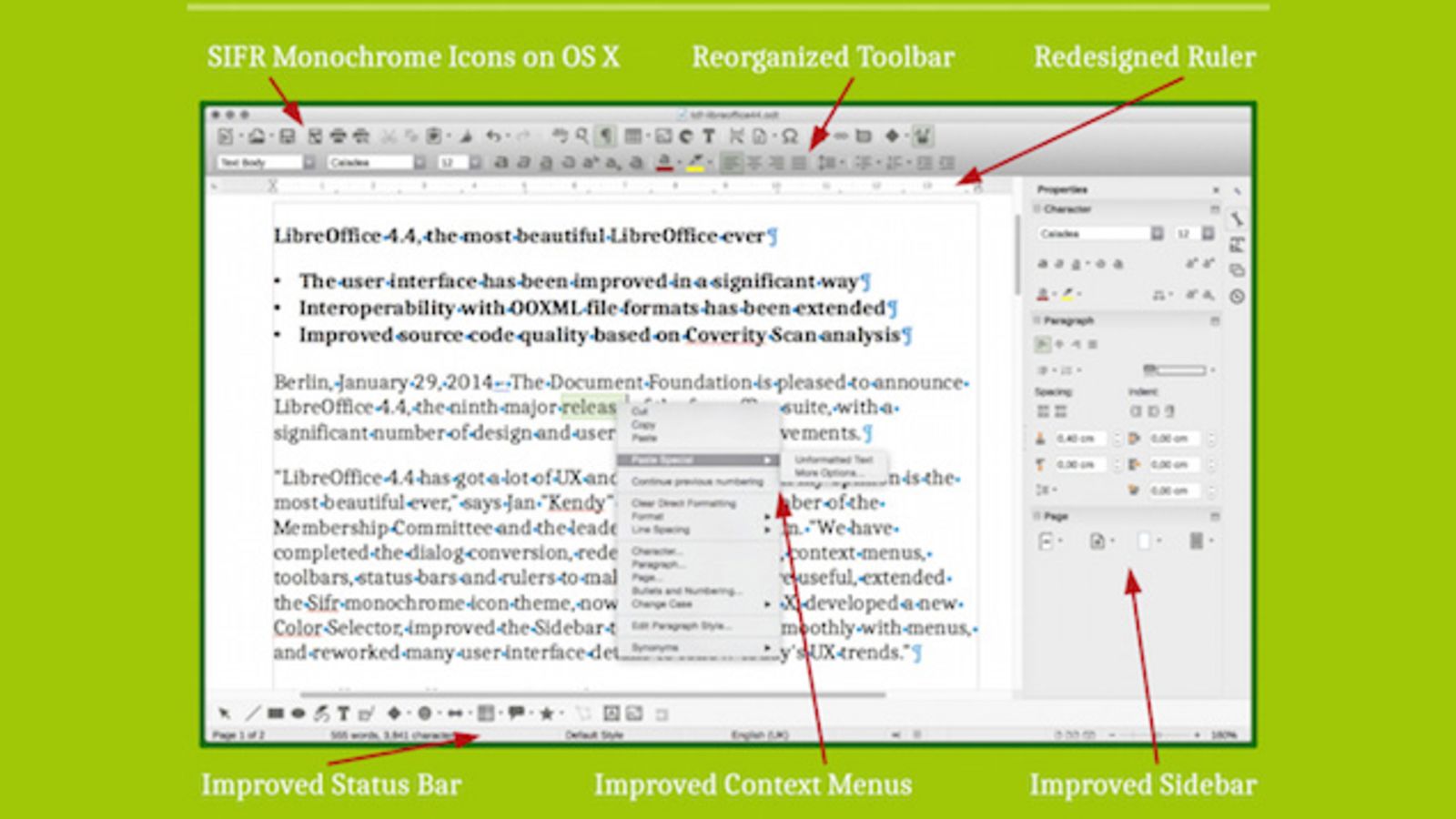 Libreoffice free download for mac